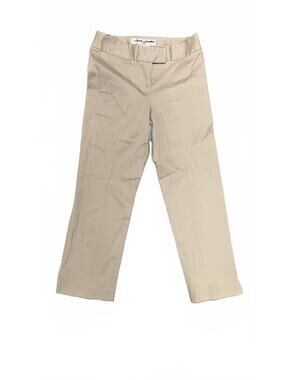 French Laundry Beige Capri Pants Size 2 Slim Fit Stretch Ankle Casual Work
